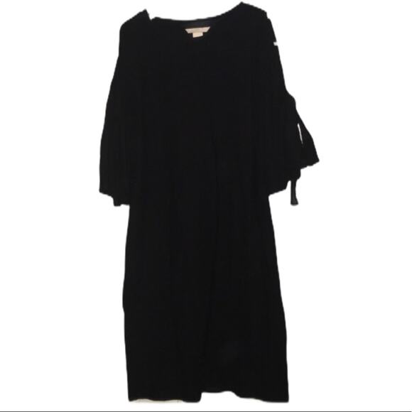 H&M little black dress cold shoulder ties 6 - Picture 1 of 6